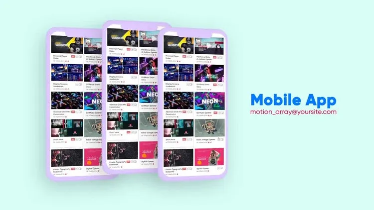 有趣的移动应用程序宣传像素设计精选AE模板