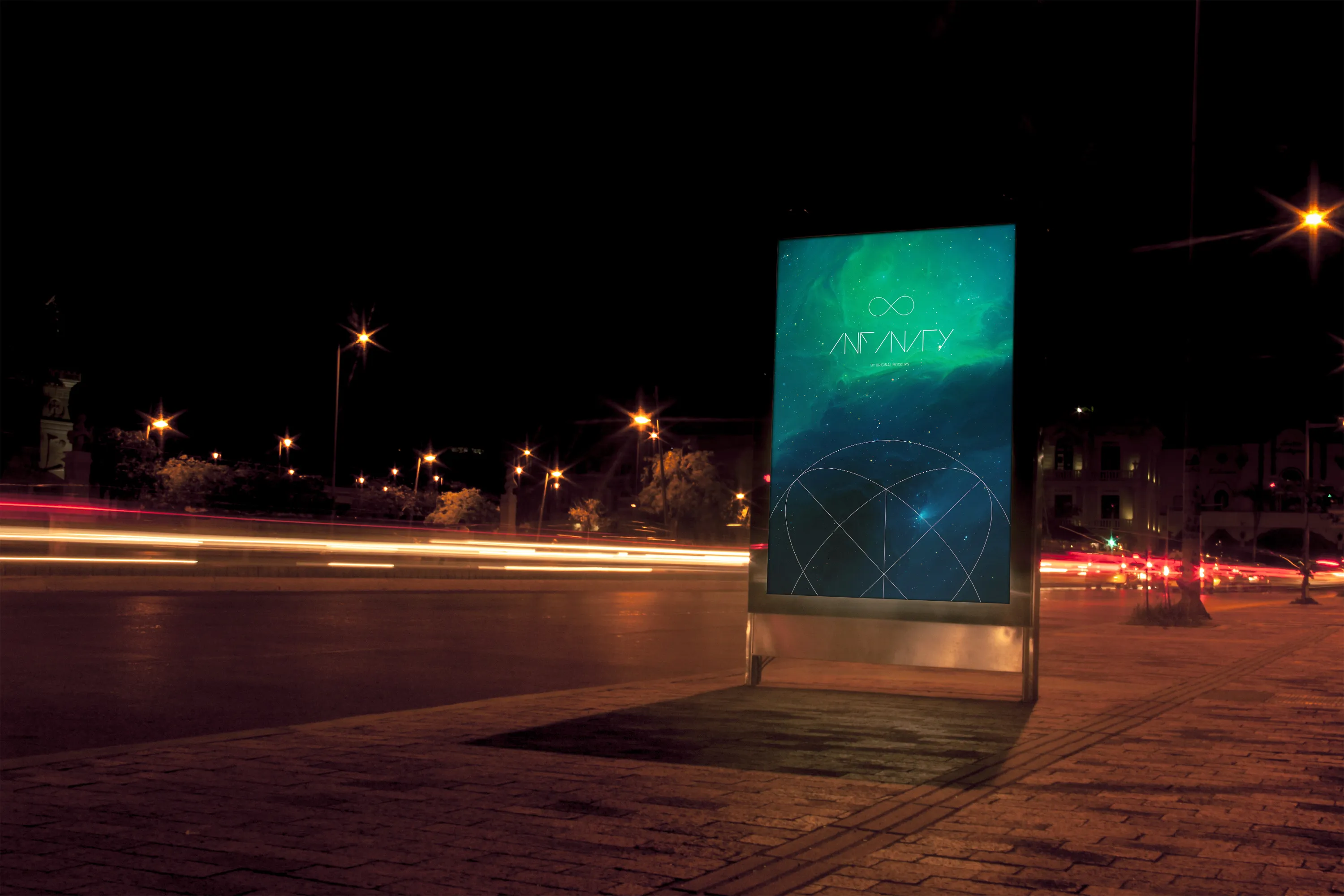 户外公路城市广告牌设计效果图样机模板1 Mupi Billboard Mockup 1插图