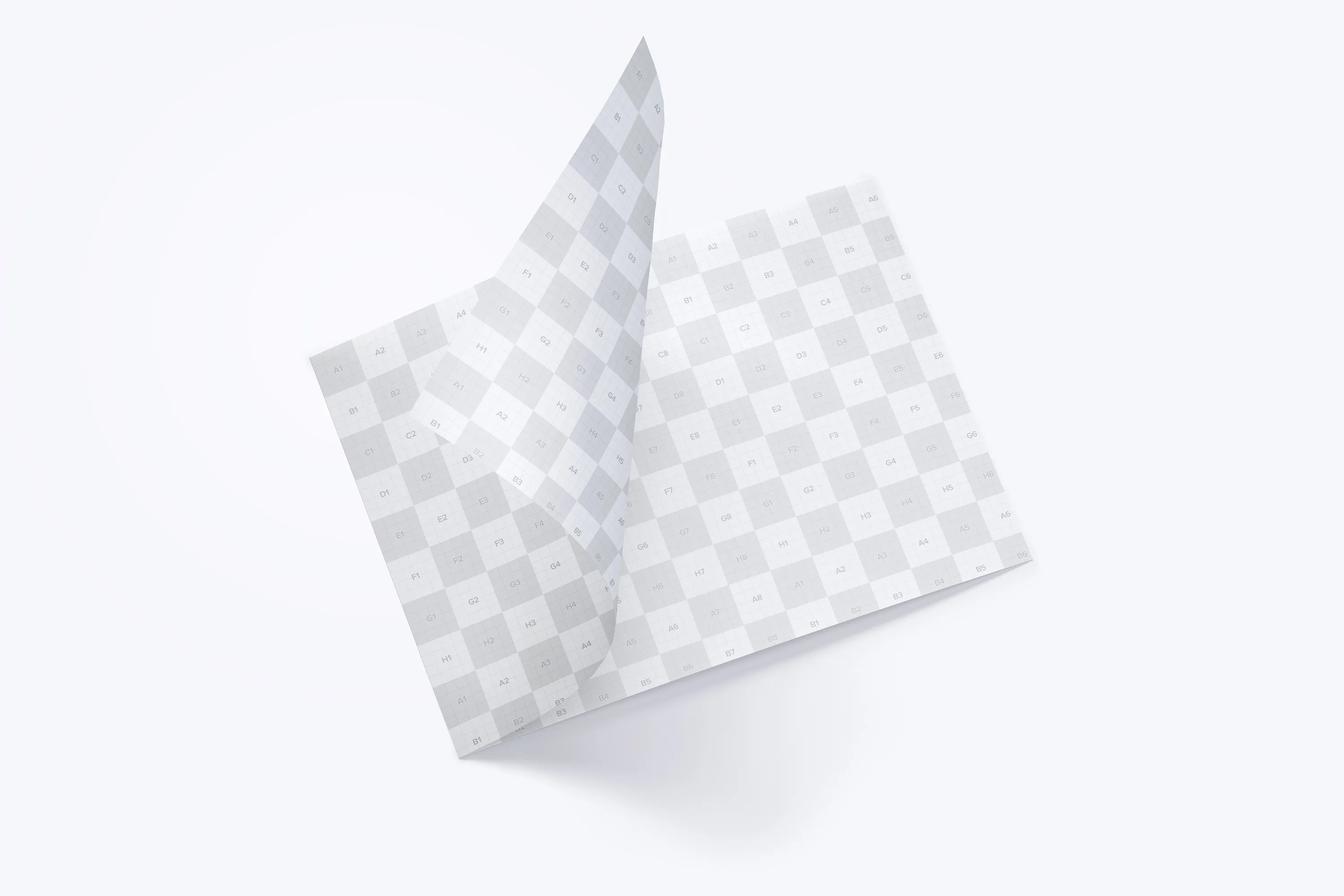 A4横向双折设计小册子传单设计图预览样机02 A4 Landscape Bi Fold Brochure Mockup 02插图(2)