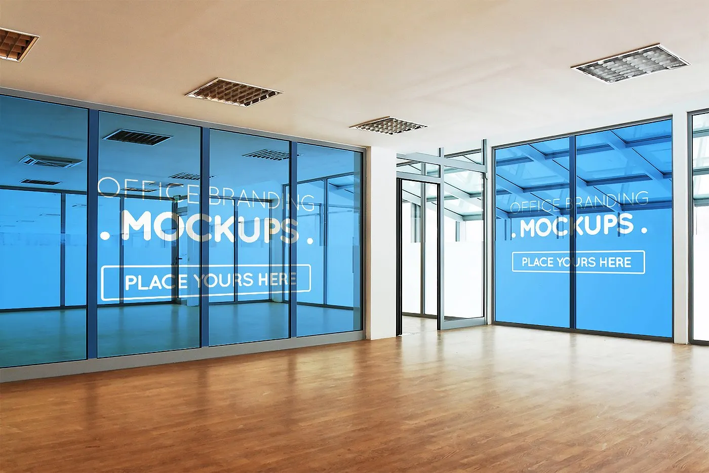 20多个办公室品牌样机展示模型mockups