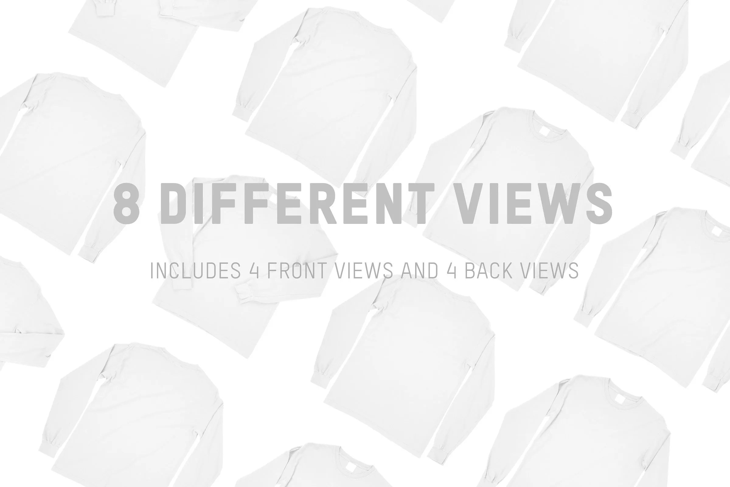 舒适宽松款长袖T恤样机 Comfort Colors 6014 Long Sleeve Tee插图(5)