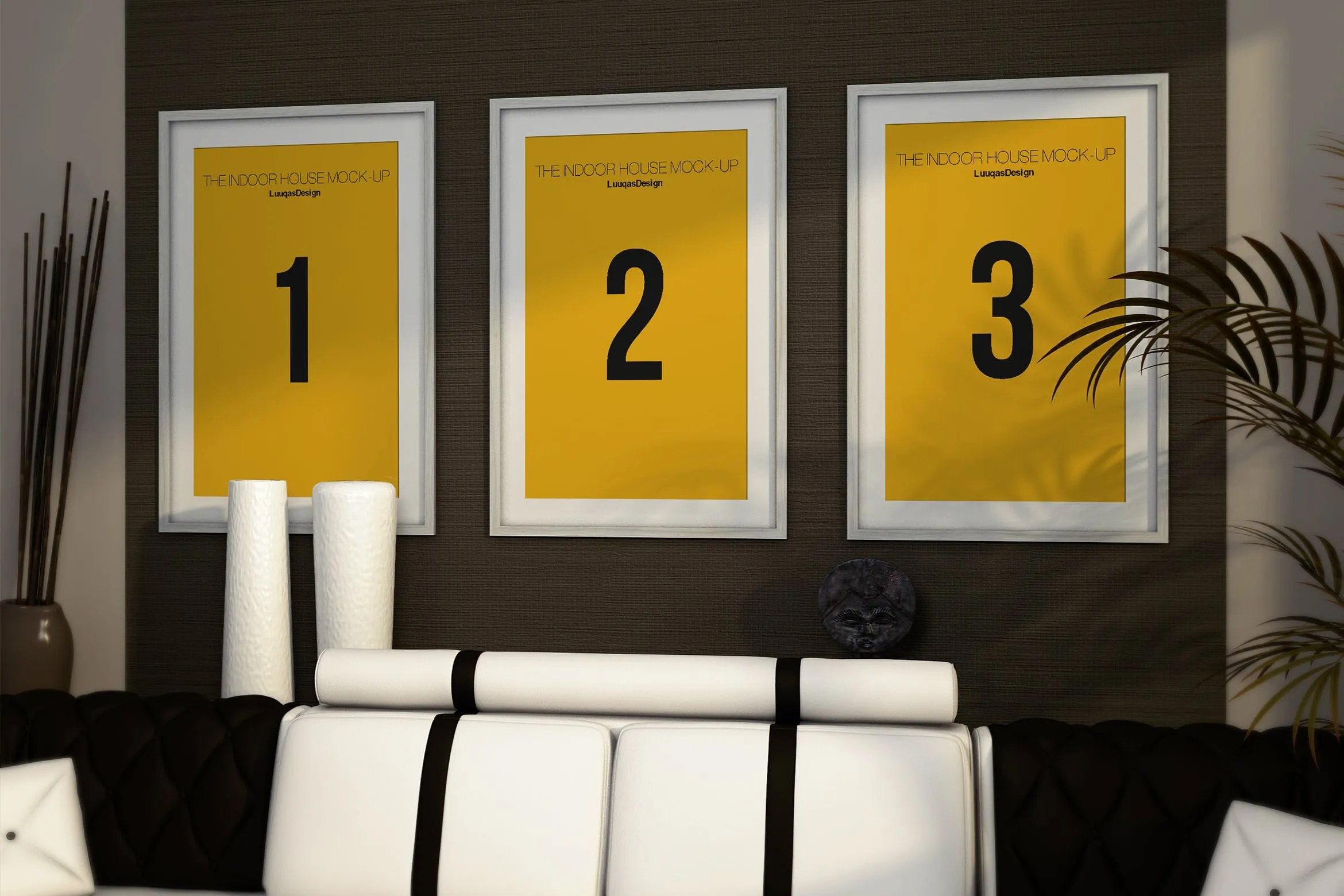 室内装饰画框艺术创作预览样机模板素材 Indoor House MockUp Templates