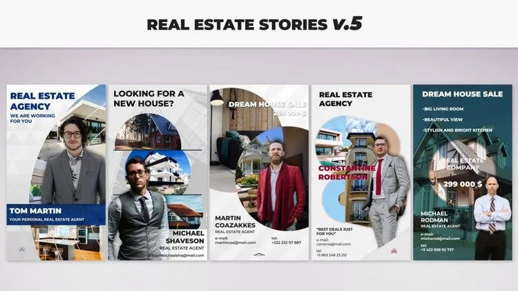 现代精美的房地产故事像素设计精选AE模板