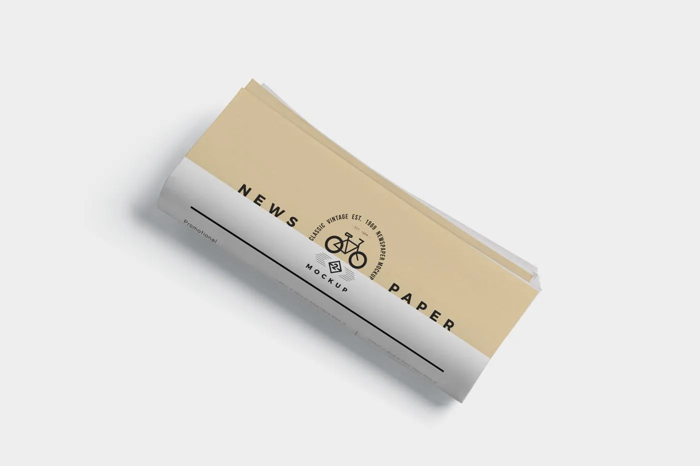 报纸排版设计图多角度预览样机模板 Tabloid Size Newspaper Mockups插图(6)