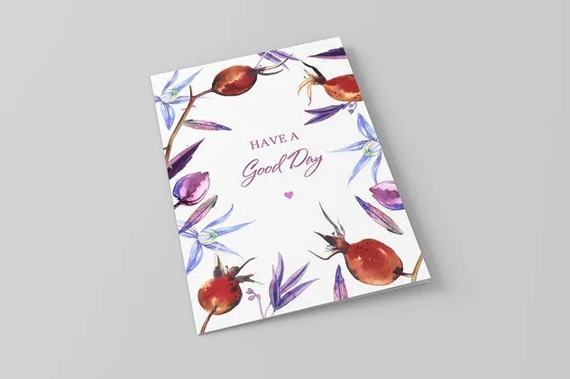 邀请函/贺卡印刷品样机V3 Invitation & Greeting Card Mockups v3插图(1)