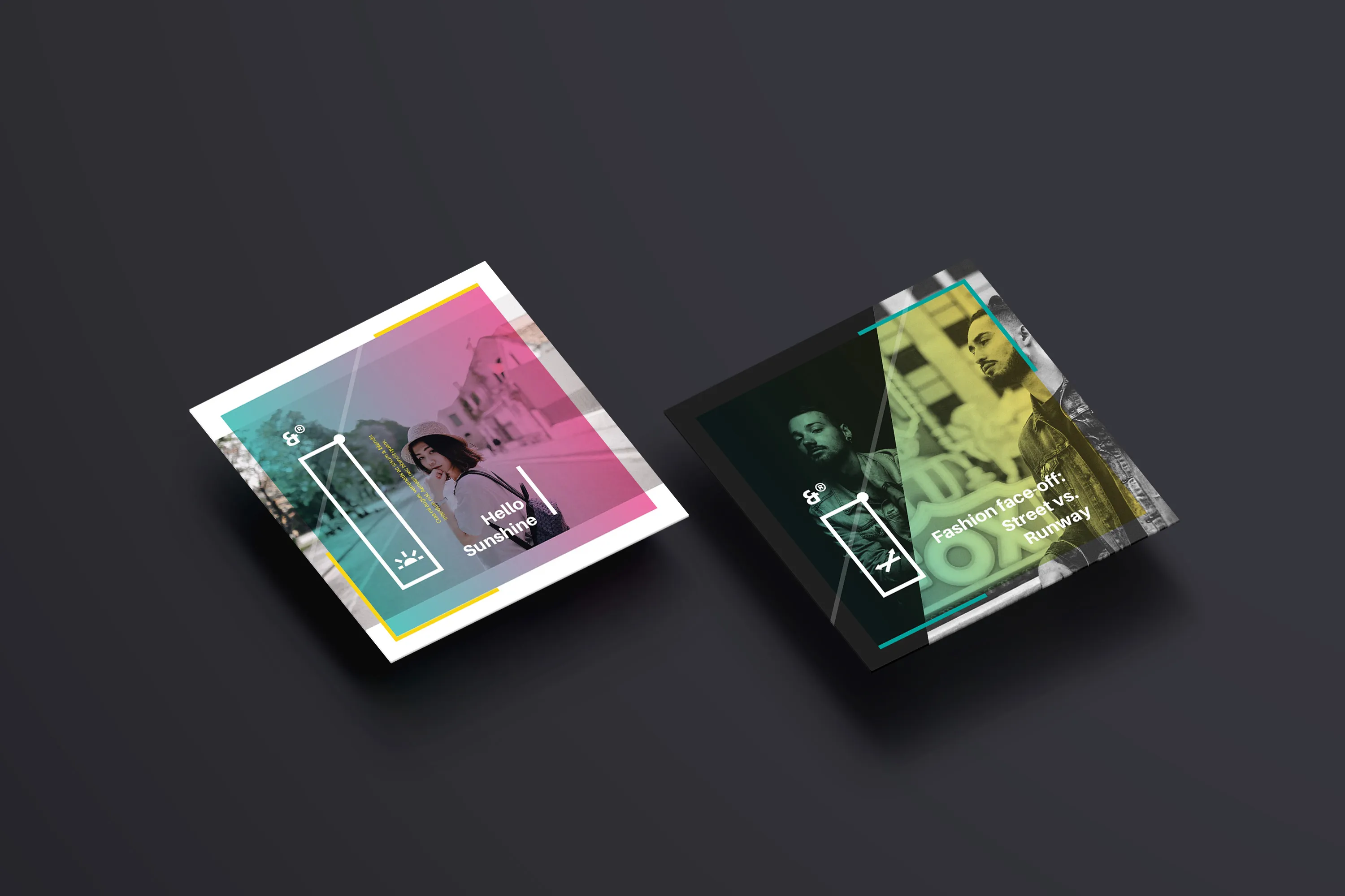 方形设计透视图样机模板01 Square Perspective Mockup 01插图(3)