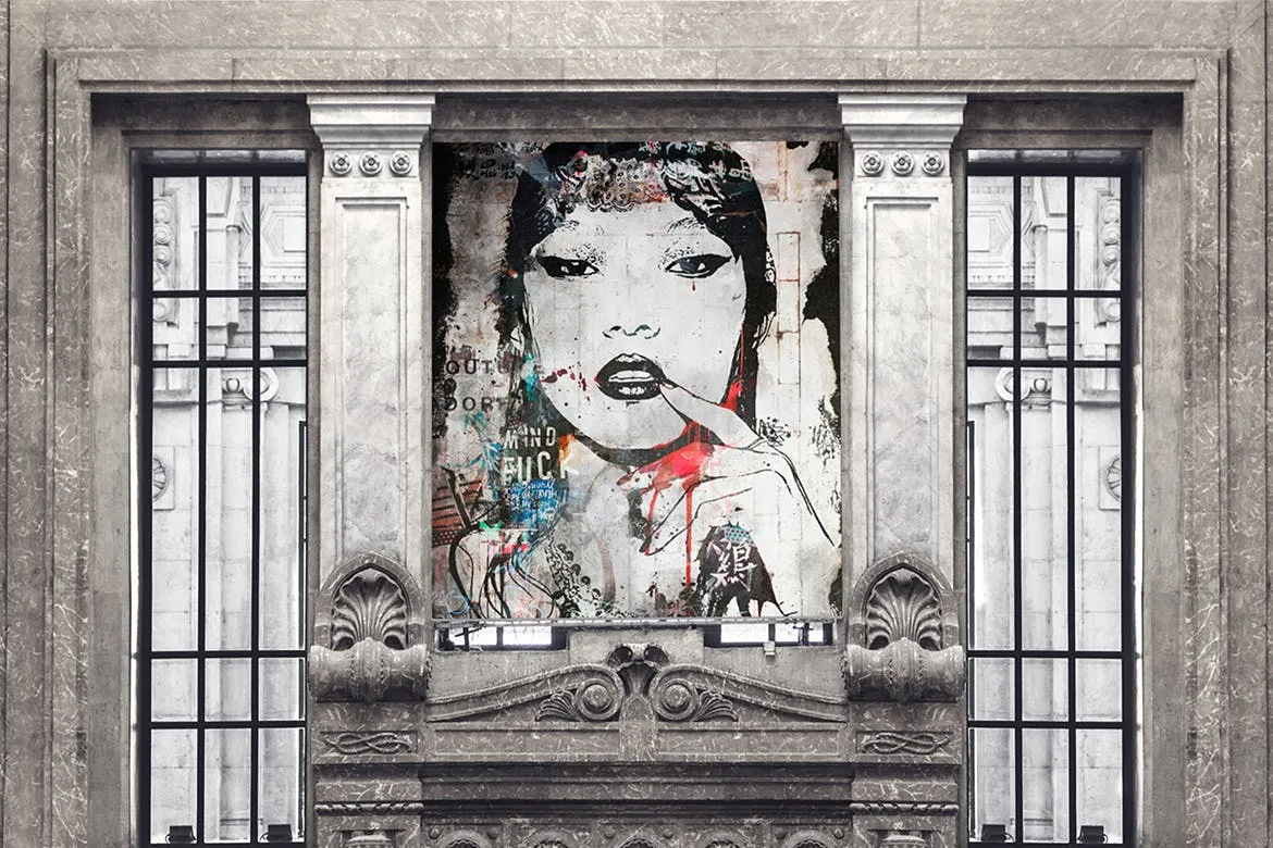 户外楼体广告牌海报效果图样机 Stylish Poster Mock-up插图