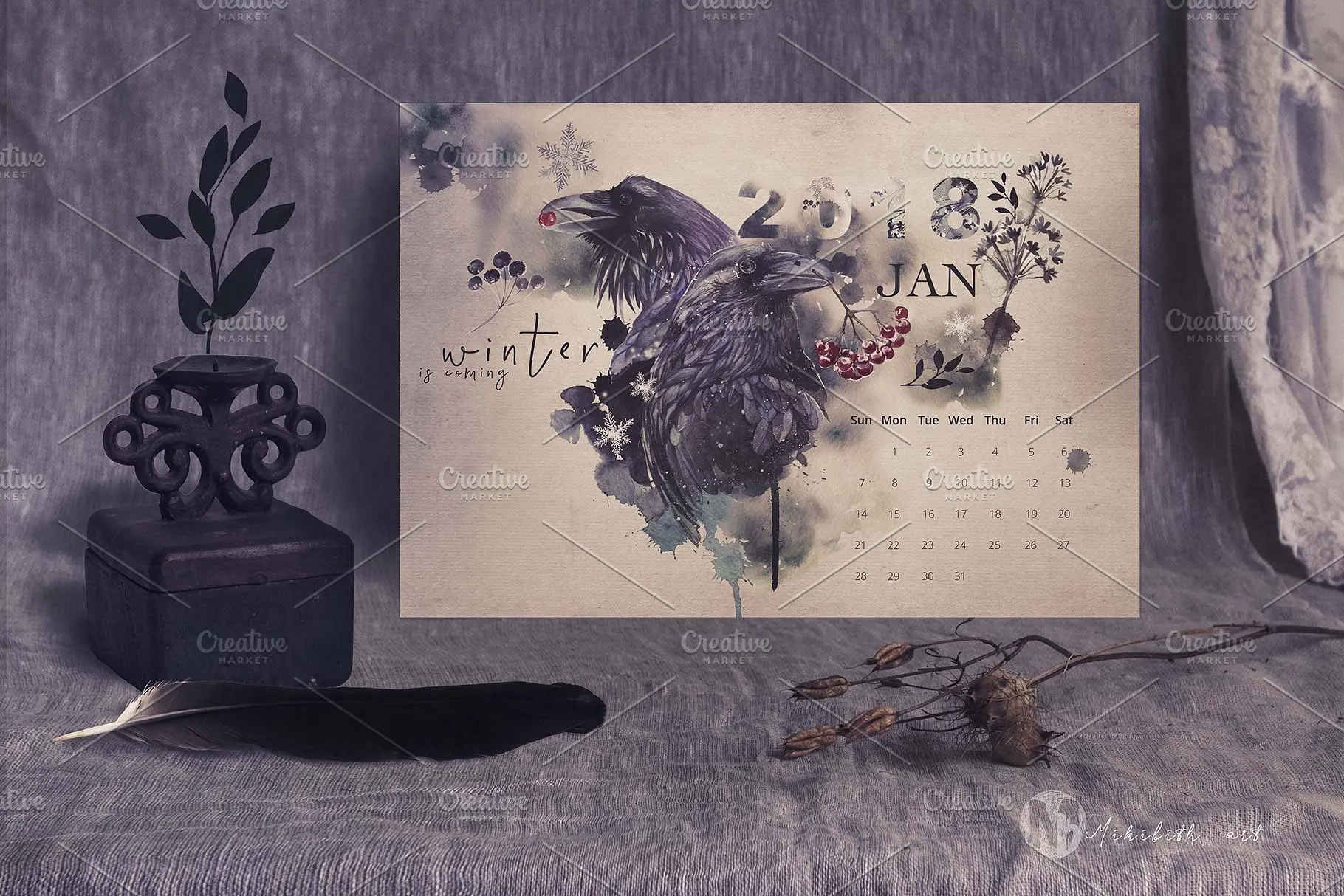 充满乡村风格的场景样机模板 Rustic Scense mockups插图(6)