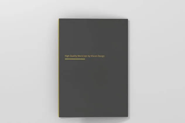 A5双折小册子传单样机模板 A5 Bi-Fold Brochure Mock-Up插图(4)