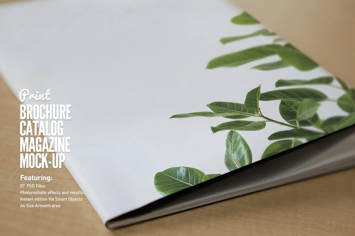宣传册/小册子/目录设计预览样机素材库精选模板 Brochure / Booklet / Catalog Mock-Up PSD插图