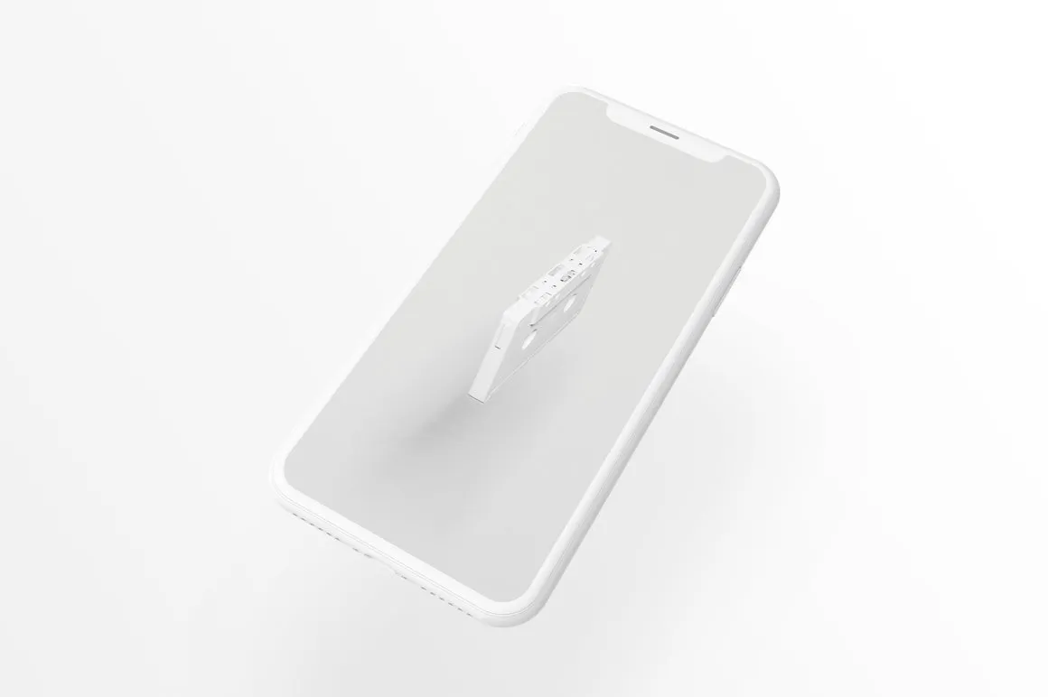 素材库下午茶：7款最受欢迎的iPhone X Clay模型 Mockups插图(7)