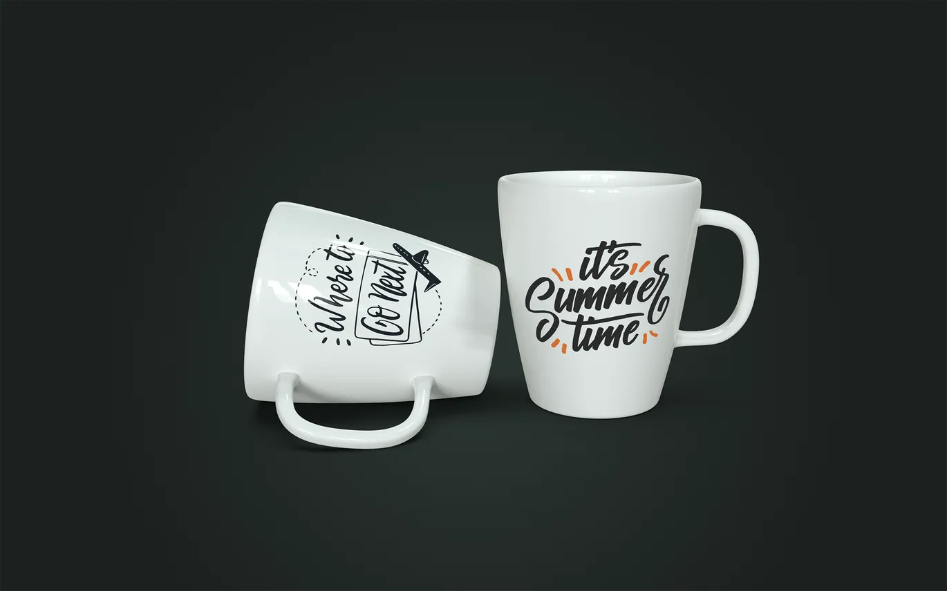 图案印花马克杯设计效果图素材库精选v3 Mug Mockup 3.0插图(2)