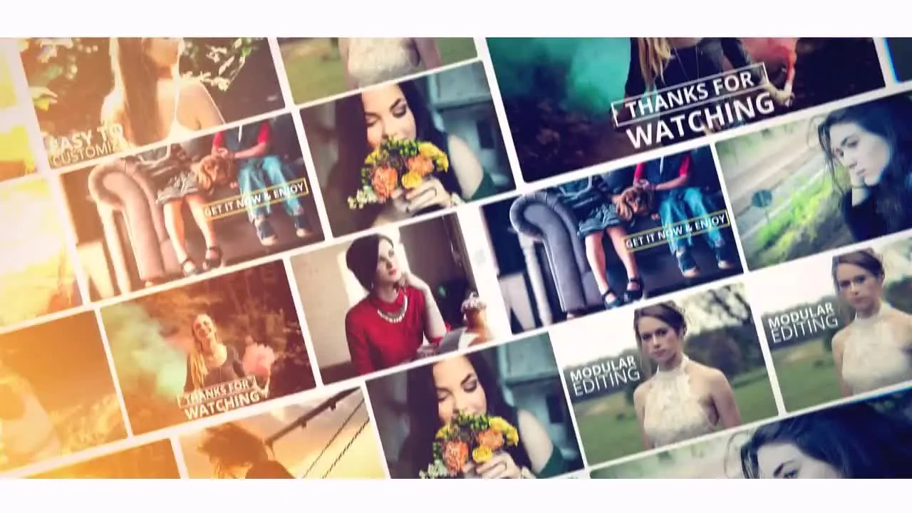 时尚的快速开启者照片像素设计精选AE模板