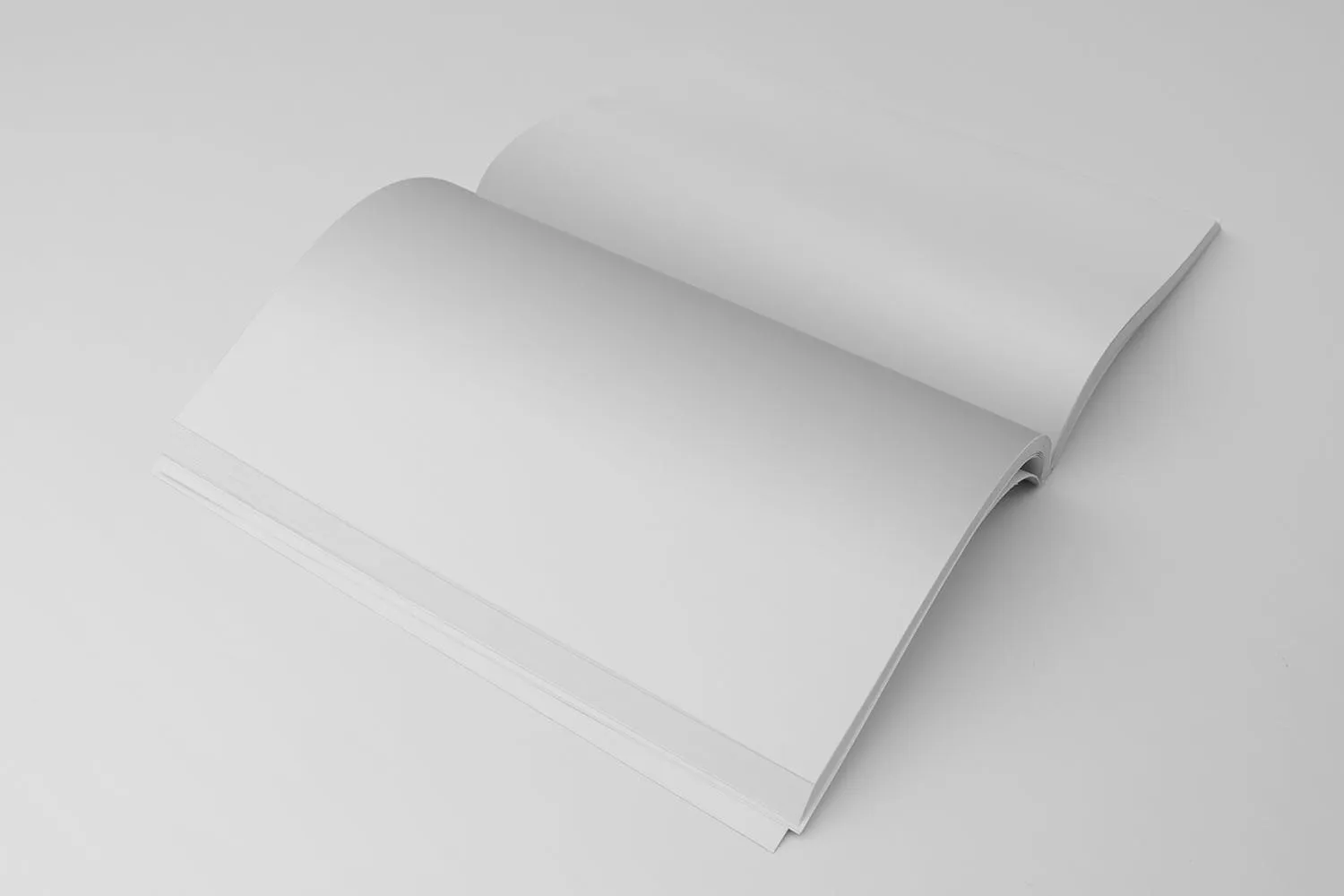 杂志内页排版设计45度角预览样机素材库精选 Magazine Mockup 45 Degree插图(1)