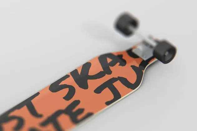 双翘长滑板图案设计样机 Freeride Longboard Mockup插图(12)