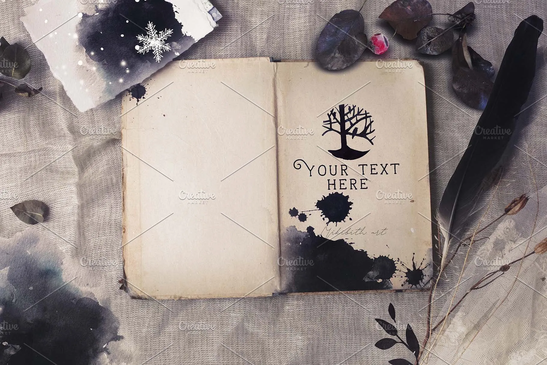 充满乡村风格的场景样机模板 Rustic Scense mockups插图(2)