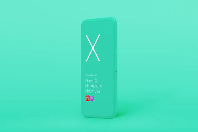 极简主义iPhone X样机模板 Phone X Minimalistic Mock-Ups插图(2)