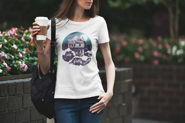 潮流时尚T恤都市版服装样机Vol.3 T-Shirt Mockup Urban Edition Vol. 3插图(6)