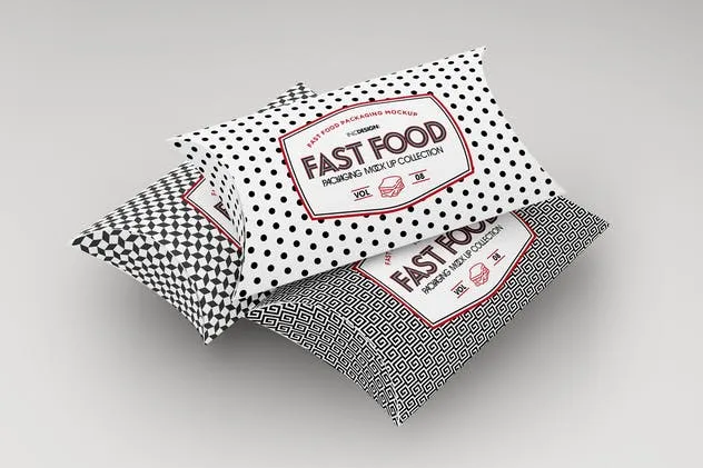 快餐食品包装样机v8 Fast Food Boxes Vol.8: Take Out Packaging Mockups插图(1)
