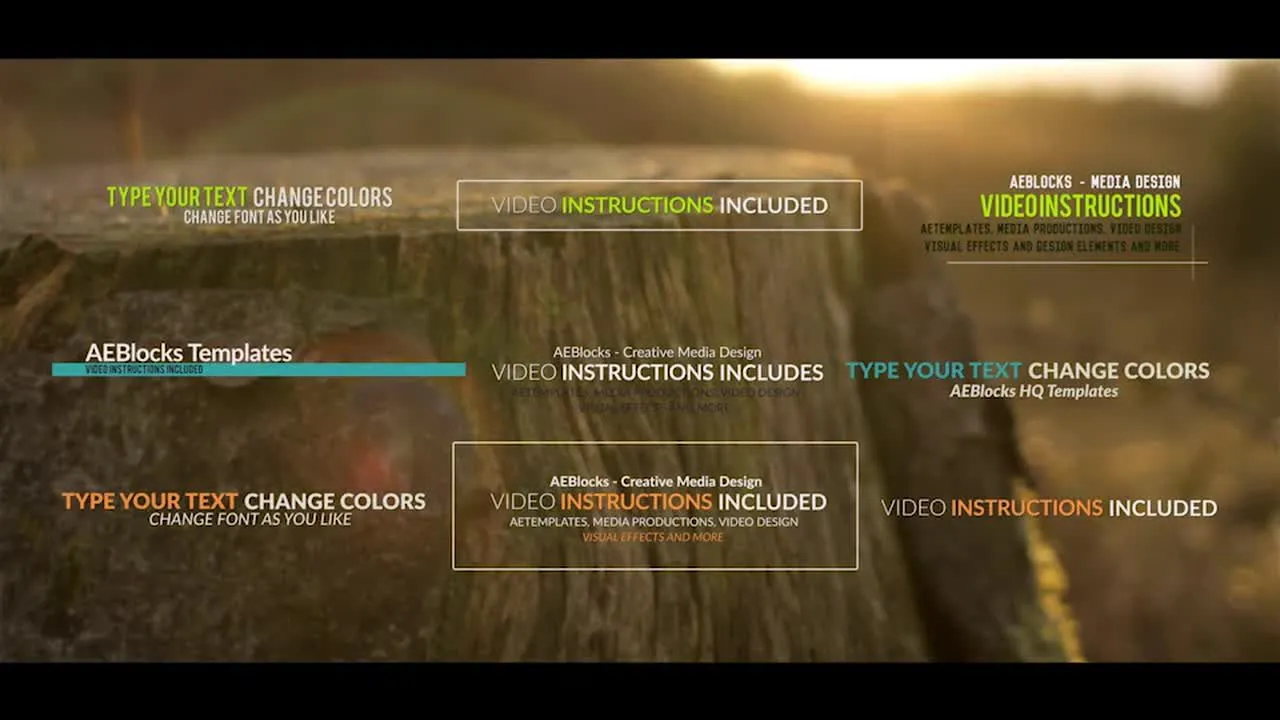 动态流畅的故障标题设计像素设计精选AE模板