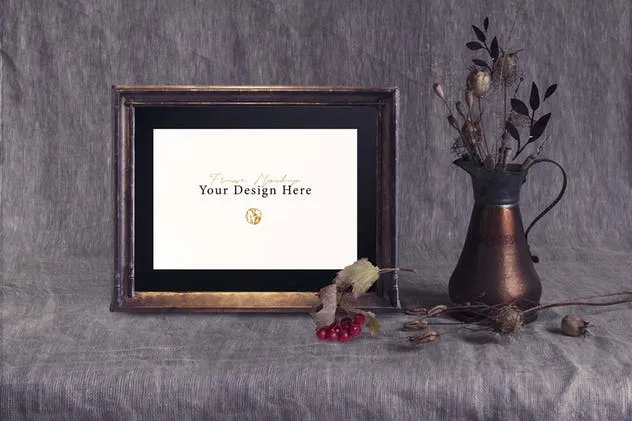 欧式乡村风格水彩场景样机模板 Rustic Scense mockups插图(8)