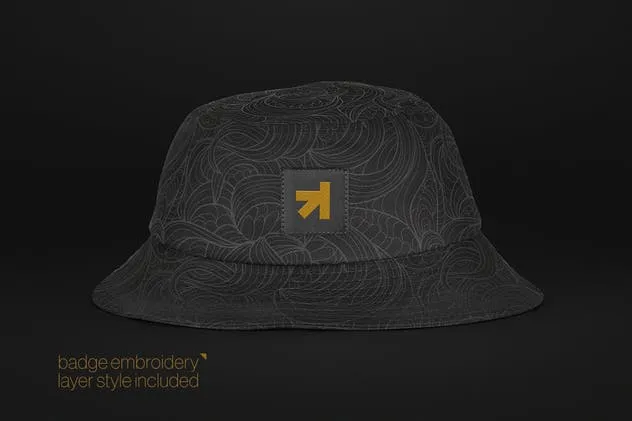 渔夫帽帽子设计样机模板 Bucket Hat Mockup插图(3)