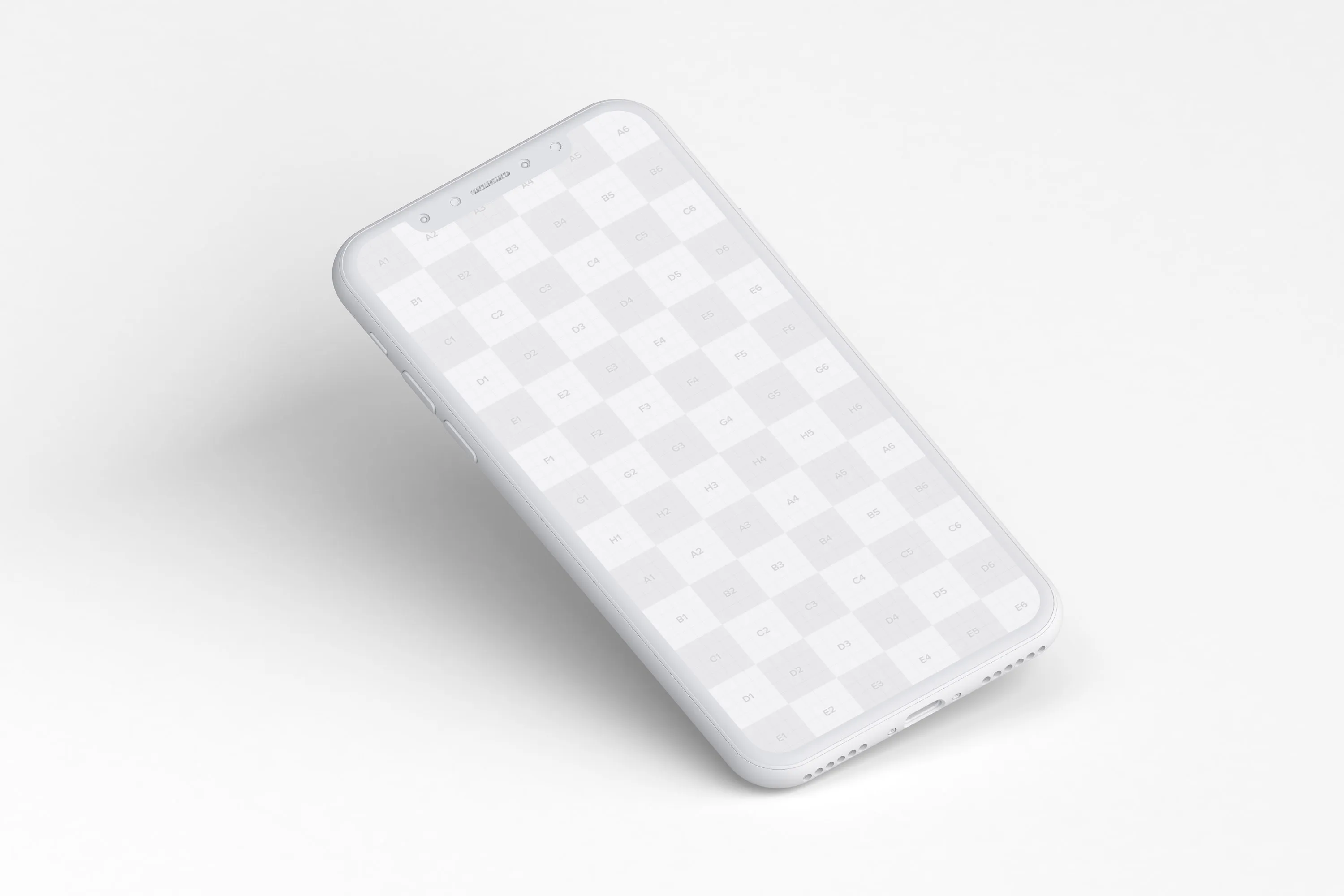 iPhone X苹果手机屏幕设计演示样机01 Clay iPhone X Mockup 01插图(4)