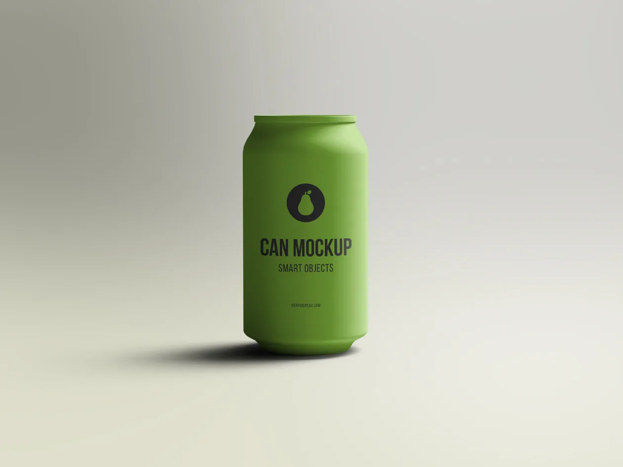 碳酸饮料易拉罐样机模板插图