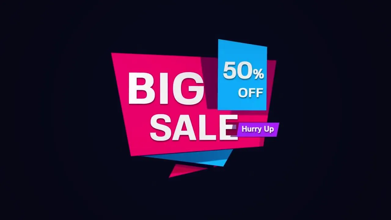 明亮干净创意的促销标签像素设计精选AE模板