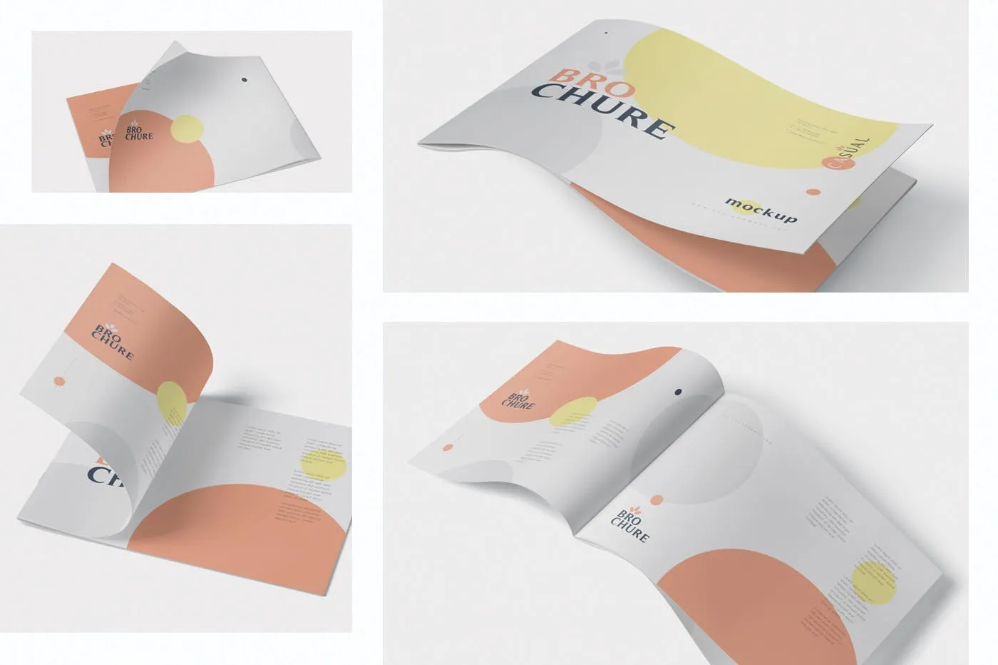 美国信纸尺寸横版杂志印刷效果图样机素材库精选 US Letter Landscape Brochure – Magazine Mockup set插图(5)