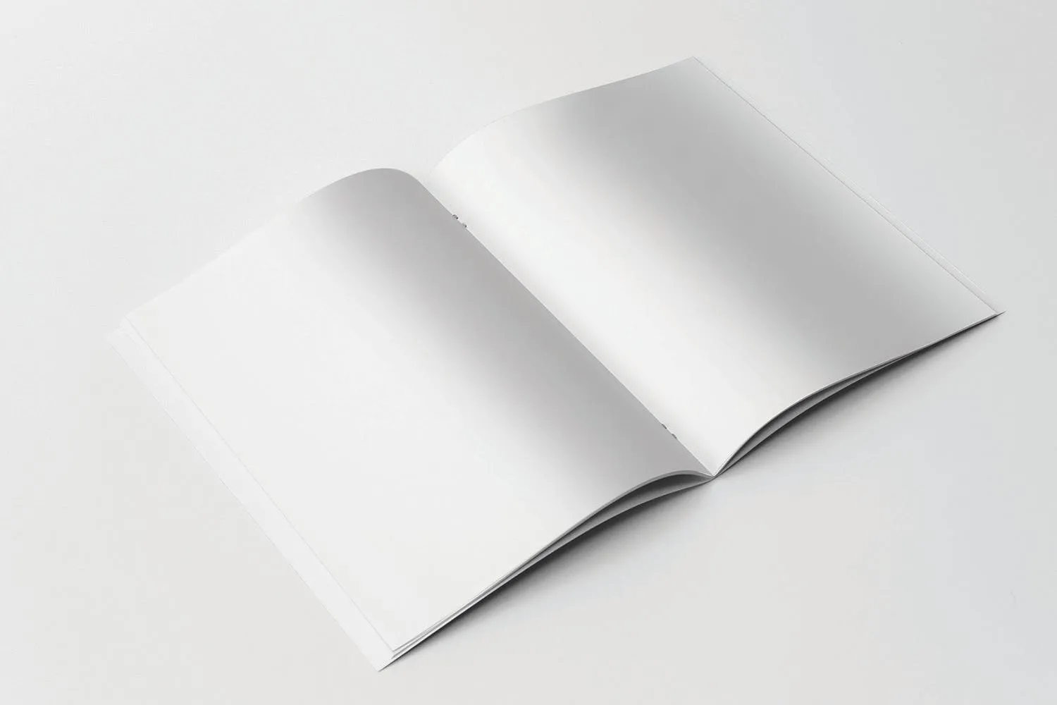 45度角视觉美国信纸规格宣传册内页版面效果图样机素材库精选 US Letter Brochure Mockup 45 Degree插图(1)