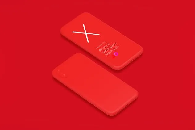 极简主义iPhone X样机模板 Phone X Minimalistic Mock-Ups插图(5)