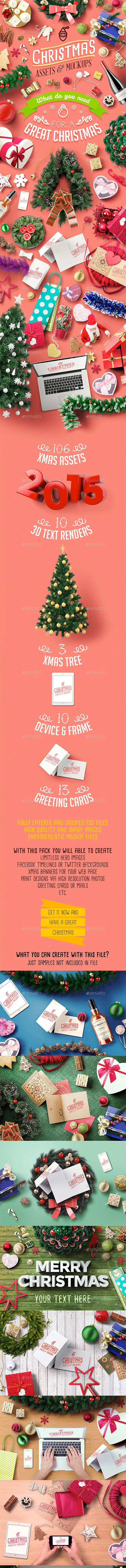 素材库下午茶：第一波高品质的圣诞素材包下载[PSD,1.28GB]插图