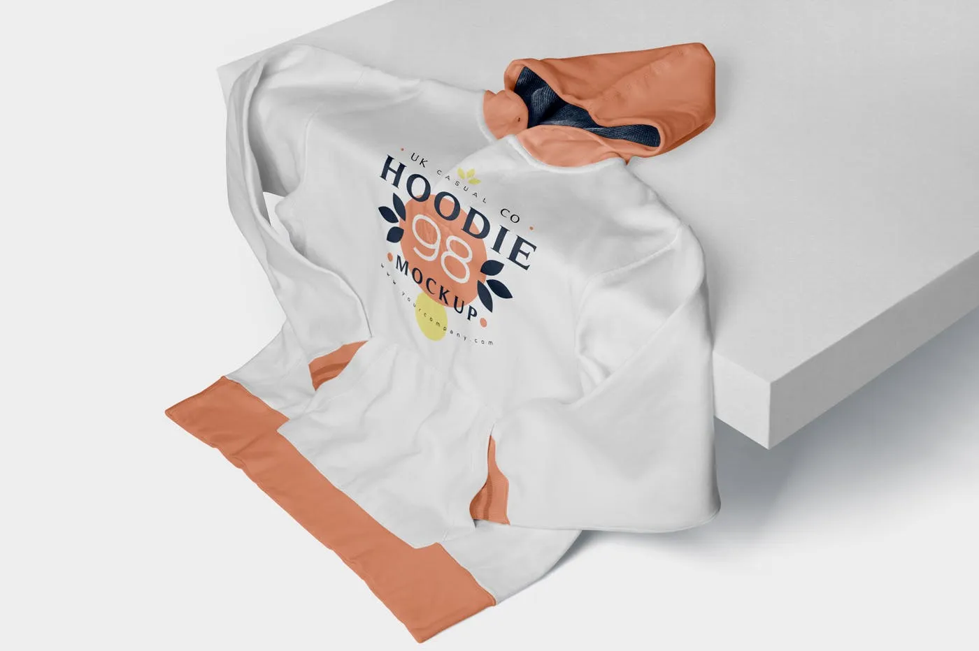 连帽衫卫衣印花设计多角度预览样机 6 Hoodie Mockup插图(2)