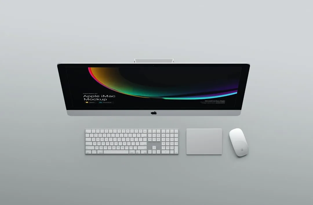 超级主流桌面&移动设备样机系列：iMac & iMac Pro系列一体机样机 [兼容PS,Sketch;共4.79GB]插图(9)