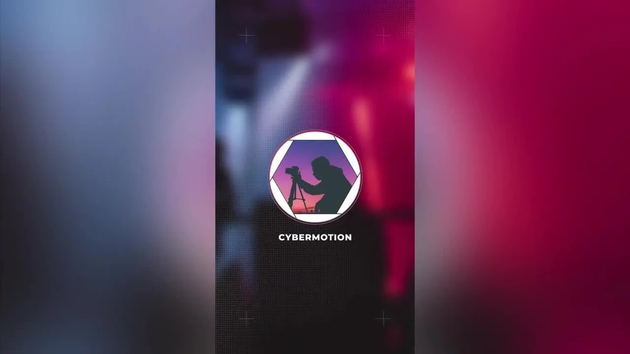 Instagram相机配置文件打开动画像素设计精选AE模板