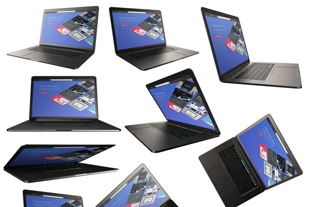 4K高清苹果Macbook Pro笔记本电脑样机套装 4K Mockup Pack | Apple Macbook Pro with Touchbar插图(1)