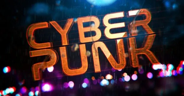 网络黑客计算机信息AE特效Logo标志演示像素设计精选AE模板 Cyberpunk Reveal