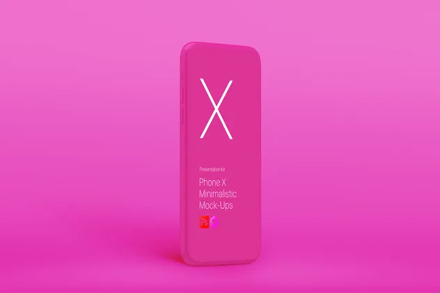 极简主义iPhone X样机模板 Phone X Minimalistic Mock-Ups插图(3)