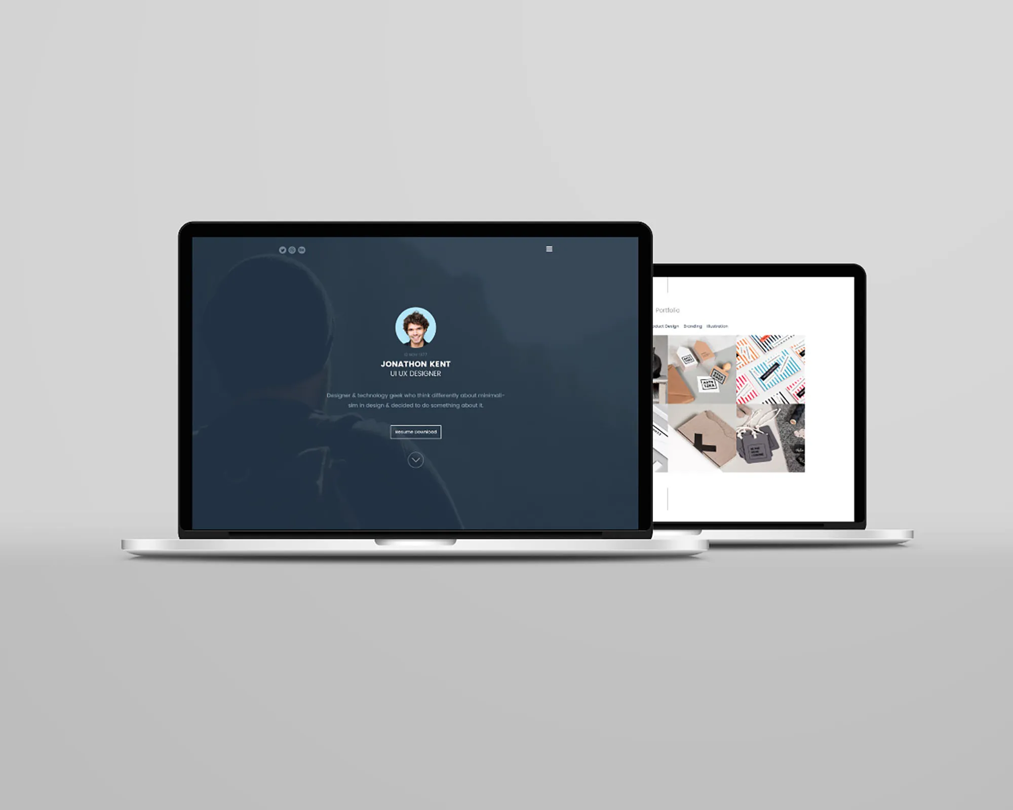 苹果笔记本电脑样机[Psd]