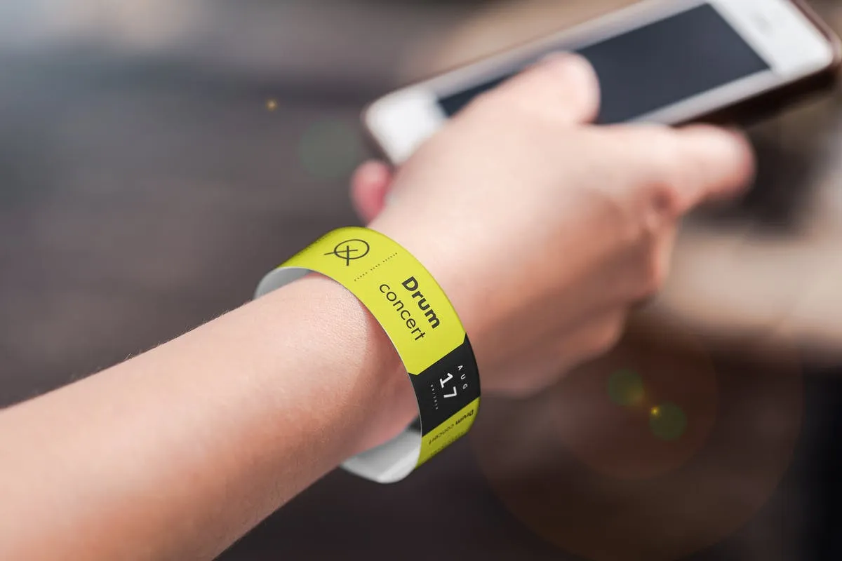 纸质手环腕带样机模板V2 Paper Band Mock-up 2插图