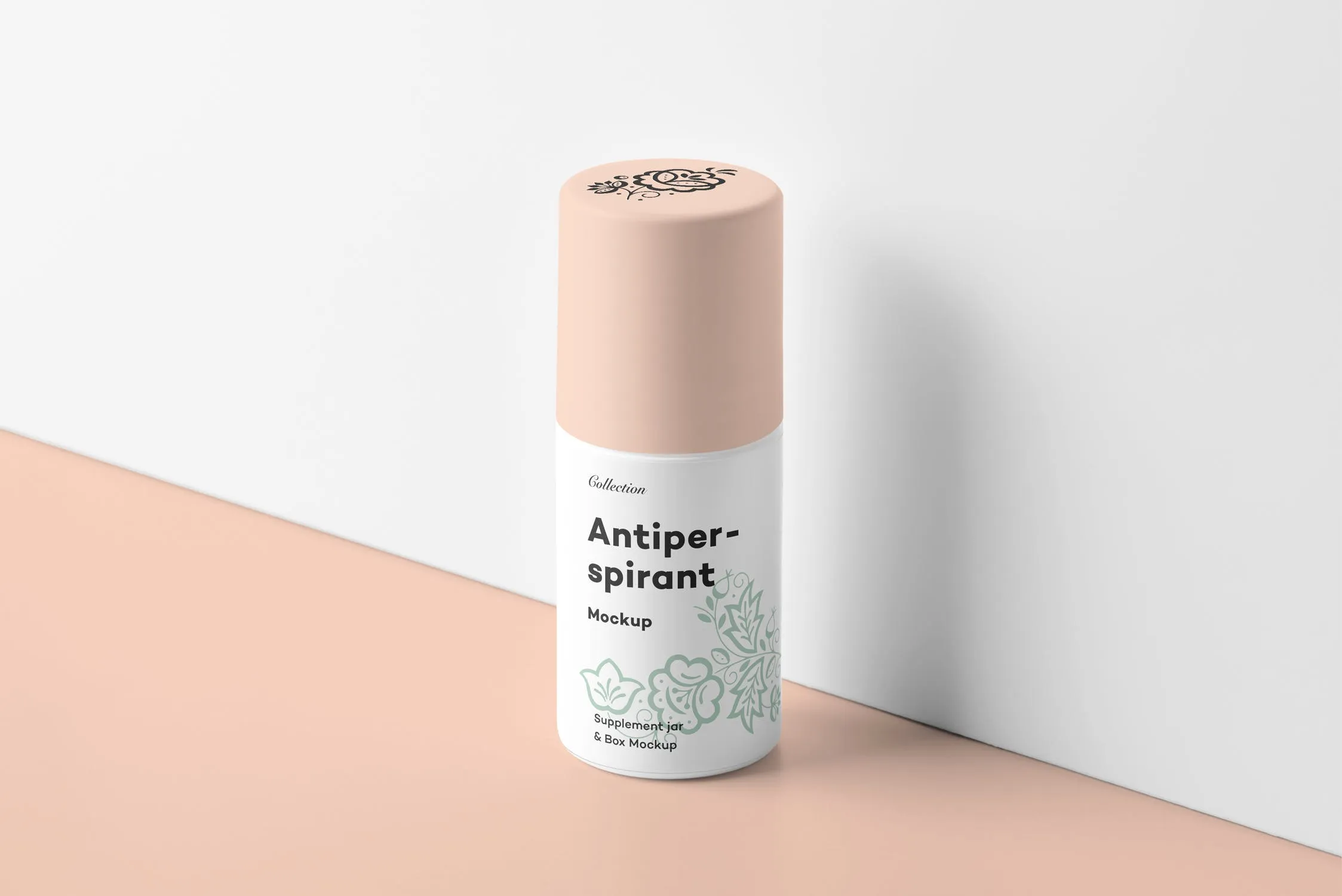 止汗滚珠外包装设计展示图样机v2 Antiperspirant Mockup 2插图(6)