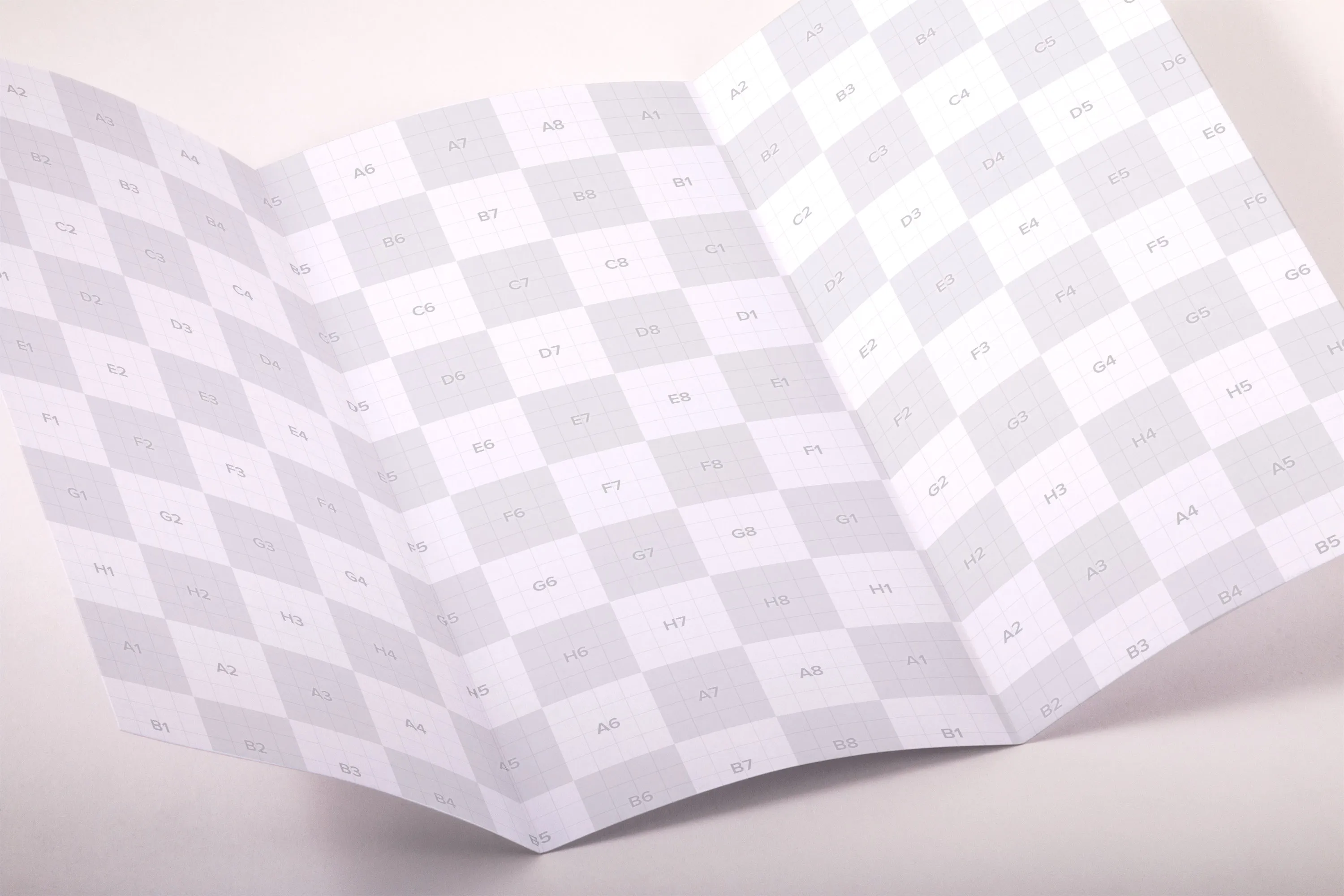 A4尺寸规格三折页传单设计效果图PSD样机03 A4 Trifold Brochure PSD Mockup 03插图(1)