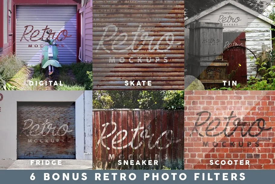 45款新西兰取景复古Logo&字体样机模板 45 Retro Mockups (+BONUS)插图(3)