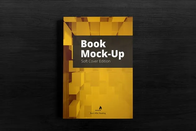 逼真软封面图书印刷品样机 Soft Cover Book Mockup插图(2)