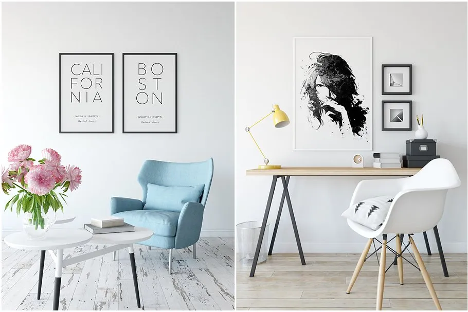 超级现代相框样机组合 Interior Frame Mockup Bundle Vol 3 [2.65GB]插图(10)