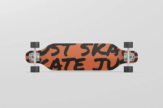 双翘长滑板图案设计样机 Freeride Longboard Mockup插图(10)