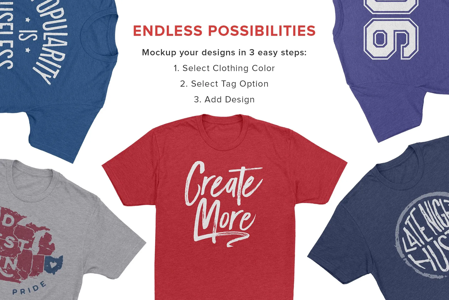 男士T恤样机模板 Next Level CVC 6210 Shirt Mockups插图(4)