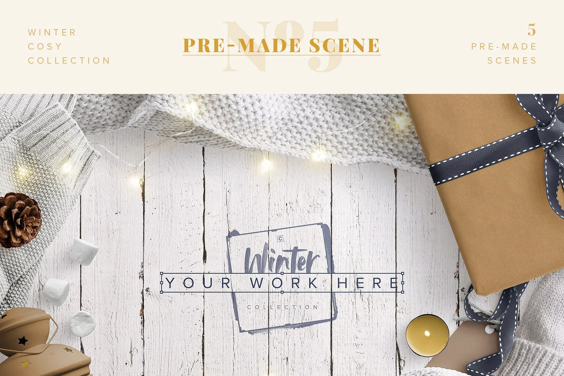 冬日气氛巨无霸Banner场景模板 Winter Cosy Collection – CS插图(5)