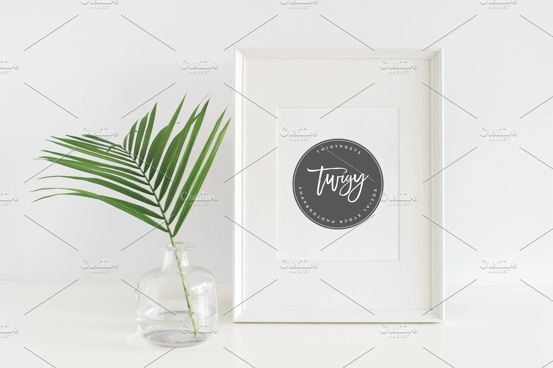 插花装饰画框相框样机 Styled Stock Frame Mockups PSD插图